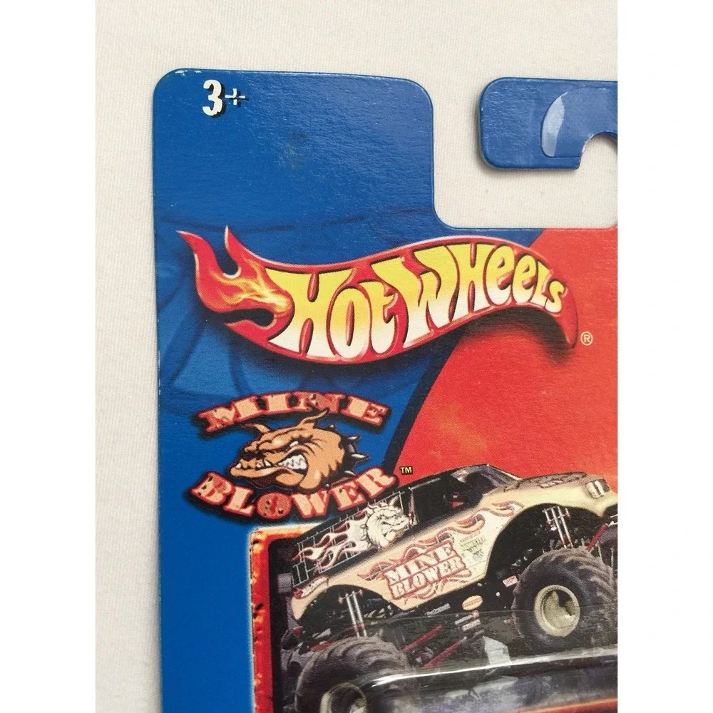 Hot Wheels‎ Monster Jam Monster Truck Mine Blower Brown Diecast 1/64 Scale 2003